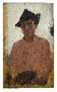 Henry Scott Tuke Italian man with hat painting